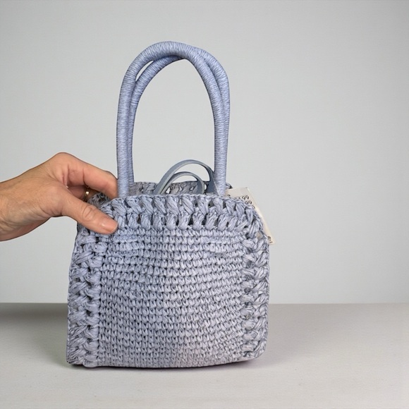 NWT H&M Small Straw Braided Crossbody Bag - Picture 3 of 8